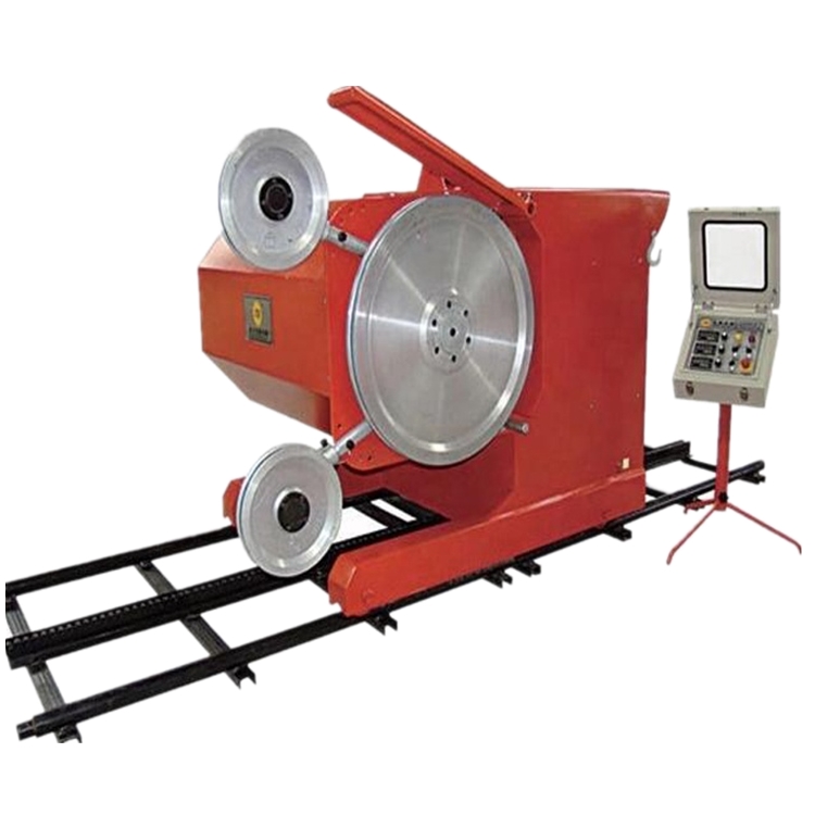 Diamond wire saw cutting machine